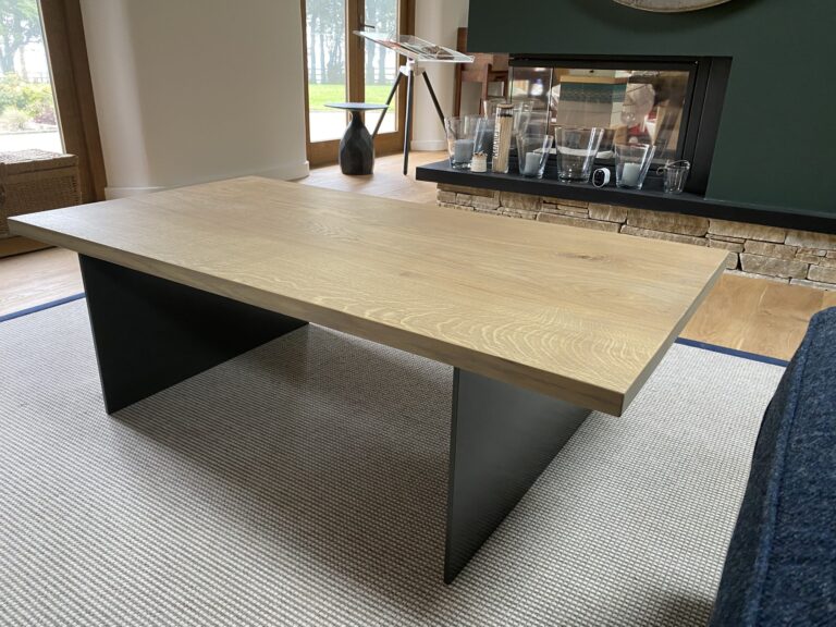 Large Flat Panel Leg Coffee Table
